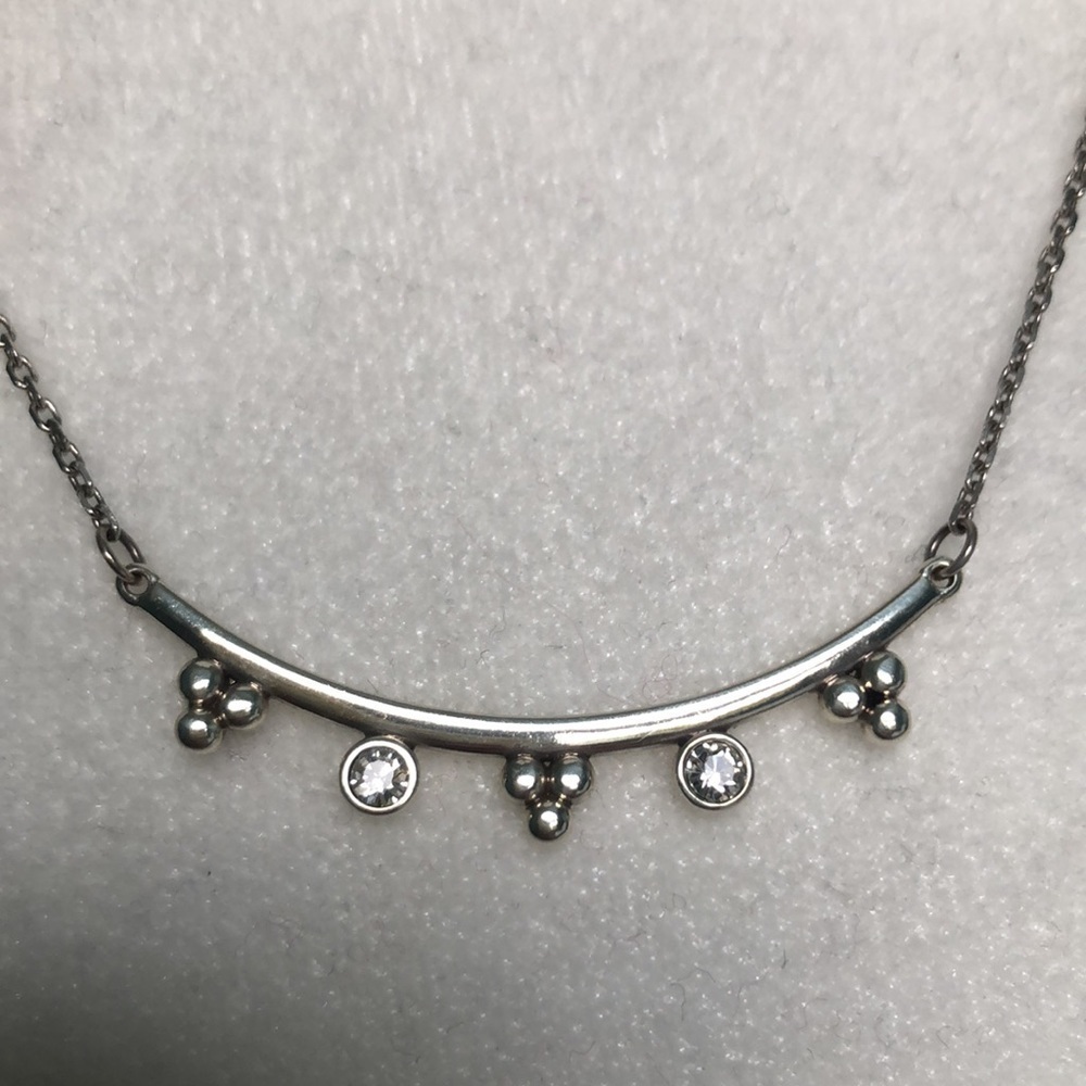 Brighton Twinkle Granulation Bar Necklace NWT
